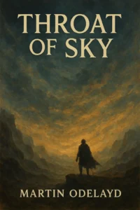 Silhouette against dramatic sky backdrop